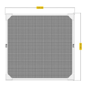 Moskitiera Schellenberg 117 cm Włókno szklane (100 x 120 cm)