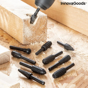 Zestaw Frezów do Wiertarki Driwills InnovaGoods 10 Sztuk