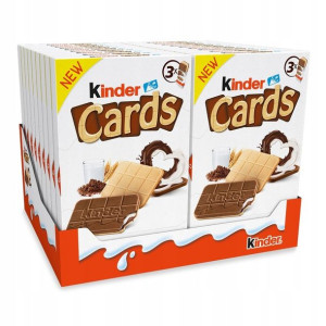 Ciastka Kinder Cards 76,8g x 18 Paczek 54 szt