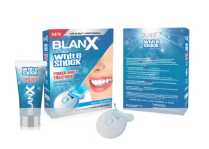BlanX White Shock Power White wybielająca pasta do zębów 50ml + Blanx LED