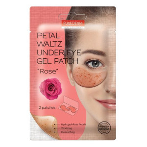 Purederm Petal Waltz Under Eye wegańskie płatki pod oczy Róża 2szt.