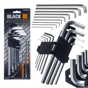 Black Zestaw Kluczy Imbusowych 9 Pc