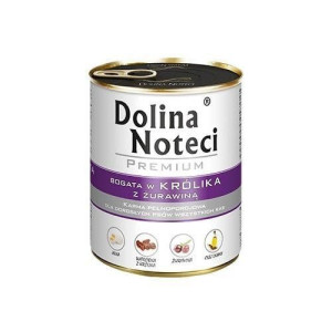 Dolina Noteci Premium Królik z Żurawiną 800 g - mokra karma dla psów królik