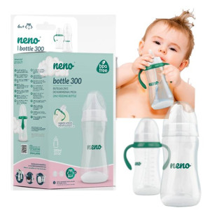 NENO Butelka dziecięca ze smoczkiem 300ml 6M+