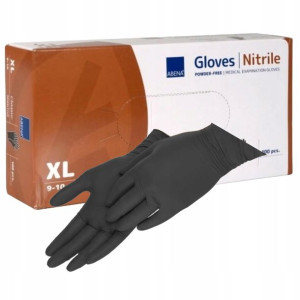 Rękawiczki RĘKAWICE nitryl CZARNE Abena XL100 szt