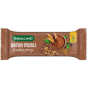 Baton zbożowy BAKALLAND musli Kakaowy 30 g