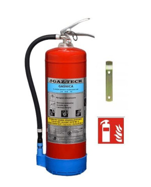 Gaśnica płynowa ( pianowa) 6L GASTRONOMICZNA Gaz Tech GW-6X ABF Plus