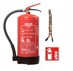GAŚNICA DOMOWA PIANOWA 6L AB 1000V BHP + Znak gaśnica