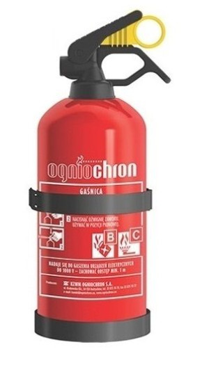 Gaśnica Samochodowa 1 Kg 5lat Ogniochron +wieszak