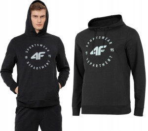Bluza Męska 4f Sportowa Z Kapturem Dresowa Xl