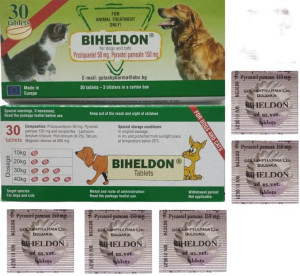 Biheldon Tabletki Odrobaczanie Psa Kota 5 tabletek