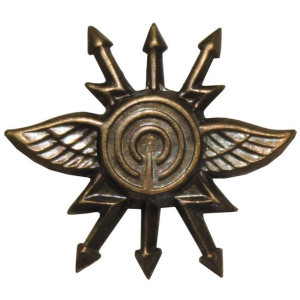 Odznaka metalowa CZ/SK, brąz, "Policja wojskowa", jak nowa.