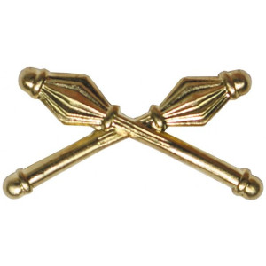 Odznaka metalowa CZ/SK, złota Streitkolben