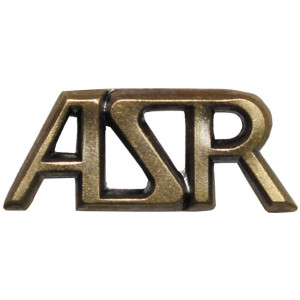Odznaka metalowa CZ/SK, brązowa, „ASR”