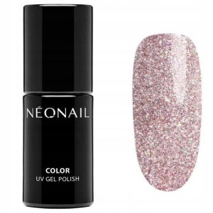 Neonail Lakier Hybrydowy Pinky Blink Brokat 7,2ml