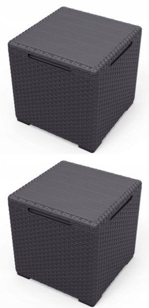 Stolik ogrodowy KETER Vigo Storage Box Grafitowy 2