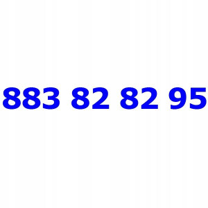 883 82 82 95 T-mobile Złoty Numer Starter Tmobile