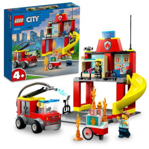 Lego City Remiza strażacka i wóz strażacki 60375