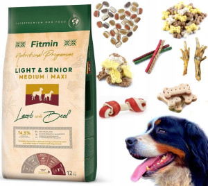 Fitmin Medium Maxi Light Senior 12kg karma dla psa +101 gratis