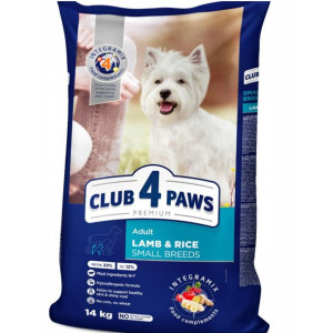 Club 4 Paws Adult Small Lamb Rice Jagnięcina 14kg