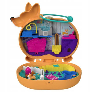 Mattel Polly Pocket Piesek Corgi GTN13 Duży zestaw