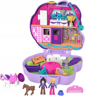 Polly Pocket Konik Kucyk Pudełko Stajnia Gtn14