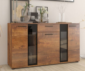 Komoda Salsa dąb lefkas 140x80 cm LED