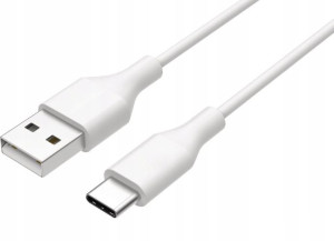 Biały Kabel Przewód Ładowarka Telefon Usb Typ C