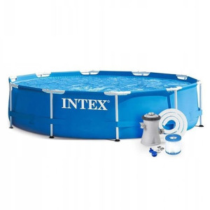 Basen stelażowy okrągły intex 28212 + POMPA 366x76
