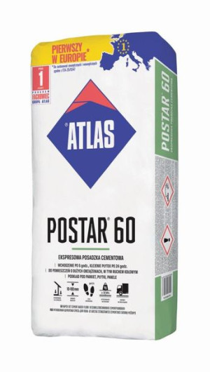 Atlas Postar 60 Ekspresowa Posadzka Cementowa 25kg