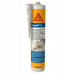 Sika Sikasil C Silikon Uniwersalny 300ml Jasno Sza