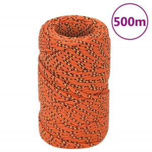 Linka żeglarska, pomarańczowa, 2 mm, 500 m, polipropylen