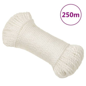 Linka robocza, biała, 3 mm, 250 m, polipropylen