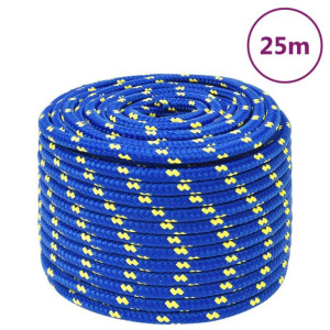 Linka żeglarska, niebieska, 14 mm, 25 m, polipropylen
