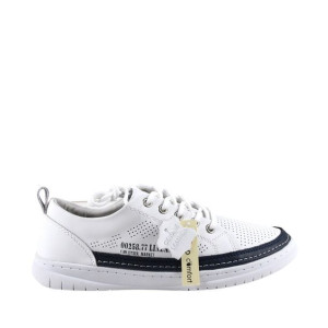Damskie Sneakersy Trampki Ze Skóry Evento 4636 Białe