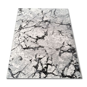 Miękki Nowoczesny Dywan 140x200 Granit Szary