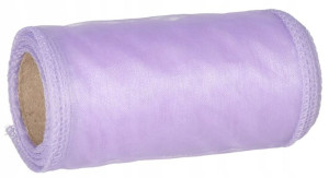 Organza Gładka Obszywana 12cm 9,1m Wstążka