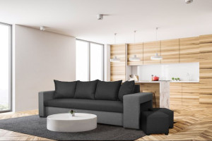 Sofa LAURA z dwiema pufami w cenie