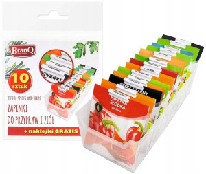 Przyprawnik Pojemnik Na Przyprawy Torebki +zapinki