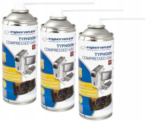 3x Sprężone Powietrze Gaz Do Czyszczenia + Rurka
