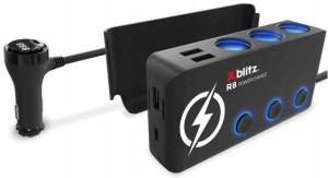 Rozdzielacz Gniazda Zapalniczki 12/24v 2x Usb-c