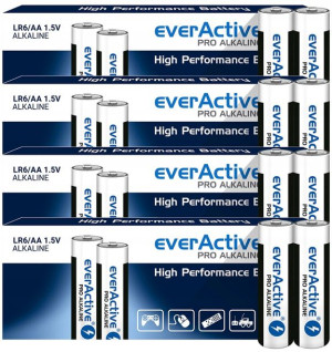 40x Baterie Alkaliczne Lr06 Aa R6 Everactive Pro