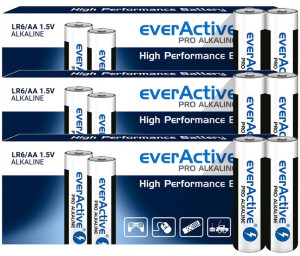 30x Baterie Alkaliczne Lr06 Aa R6 Everactive Pro