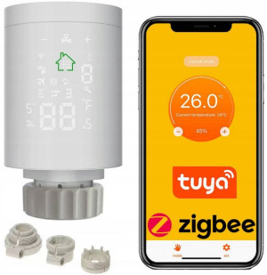 Termostat Głowica Termostatyczna Smart Tuya Zigbee