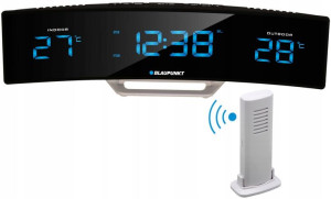 Radio Budzik Fm Termometr Wew/zew Zegar Alarm Lcd