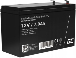 Akumulator Agm 12v 7ah Bezobsługowy Do Ups Alarm