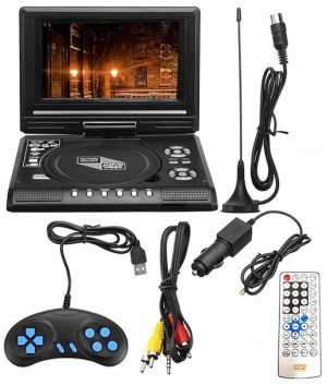Przenośny Odtwarzacz Do Auta Dvd Gry Usb Konsola