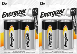 4x Bateria Alkaliczna Energizer R20 Lr20 D 1,5v