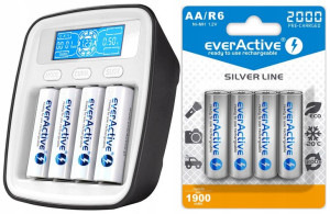 Ładowarka Akumulatorków Aa Aaa R3 R6 + R6 2000mah