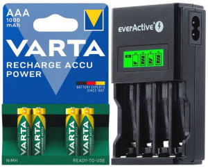 Ładowarka Baterii Aa Aaa + 4x Akumulatorki R3 Aaa